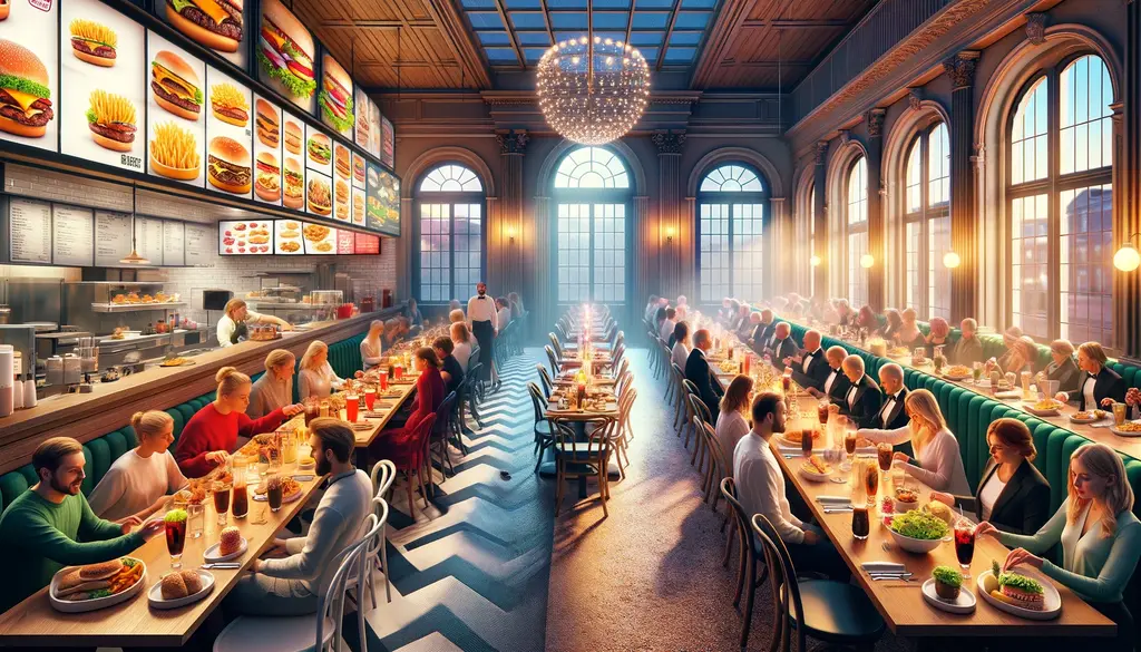 Hvad er forskellen på fastfoodrestauranter og fine dining restauranter? 1