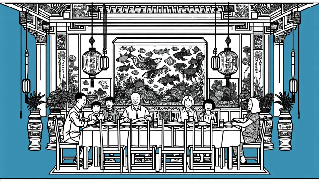 Hvorfor har mange kinesiske restauranter et akvarie i restauranten? 1