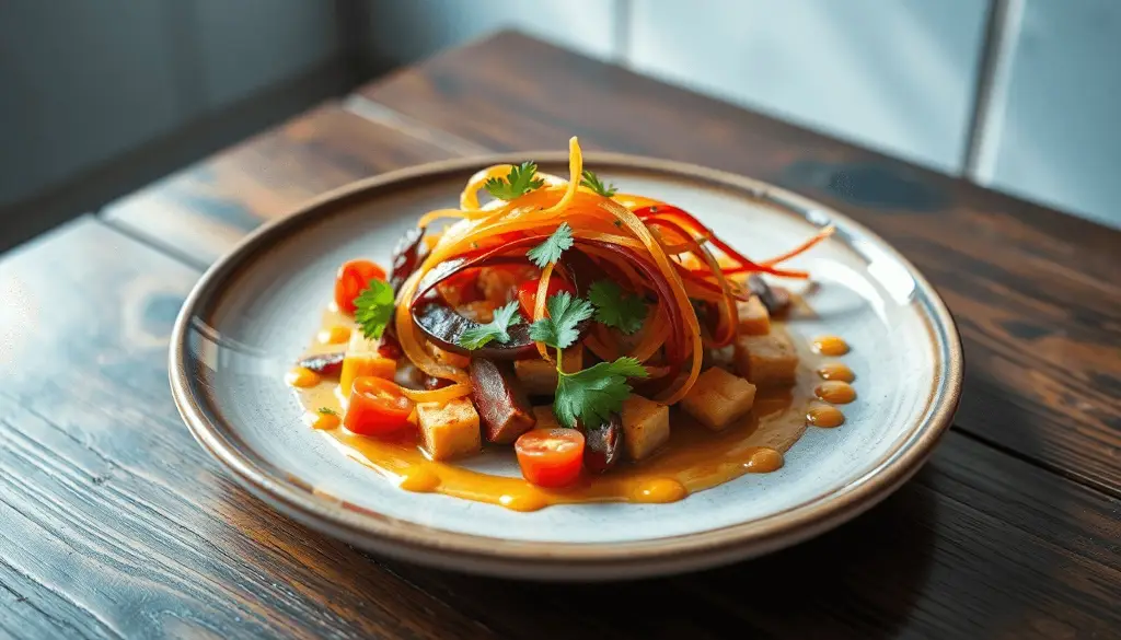 En Livlig Gourmetret Med Farverige Friske Ingredie 2cf59dac 76b1 4c76 Adf1 75b3b31e5801