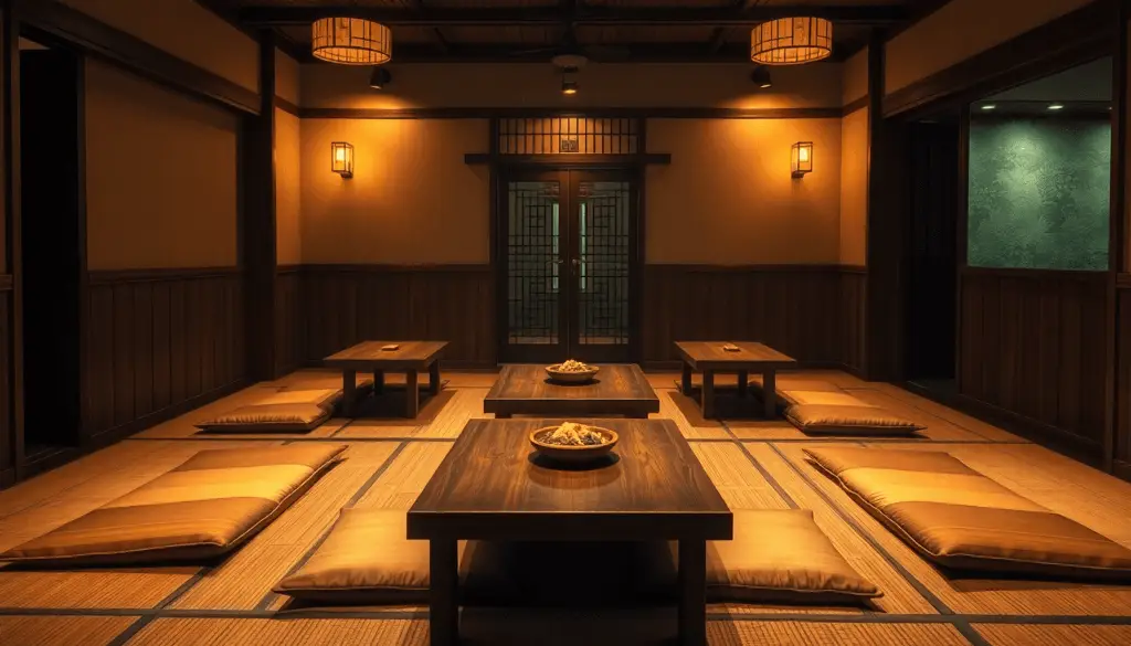 Hyggelig Asiatisk Inspireret Spisestue Med Lave Tr 080f2613 0712 437a 8799 39f465a73c62