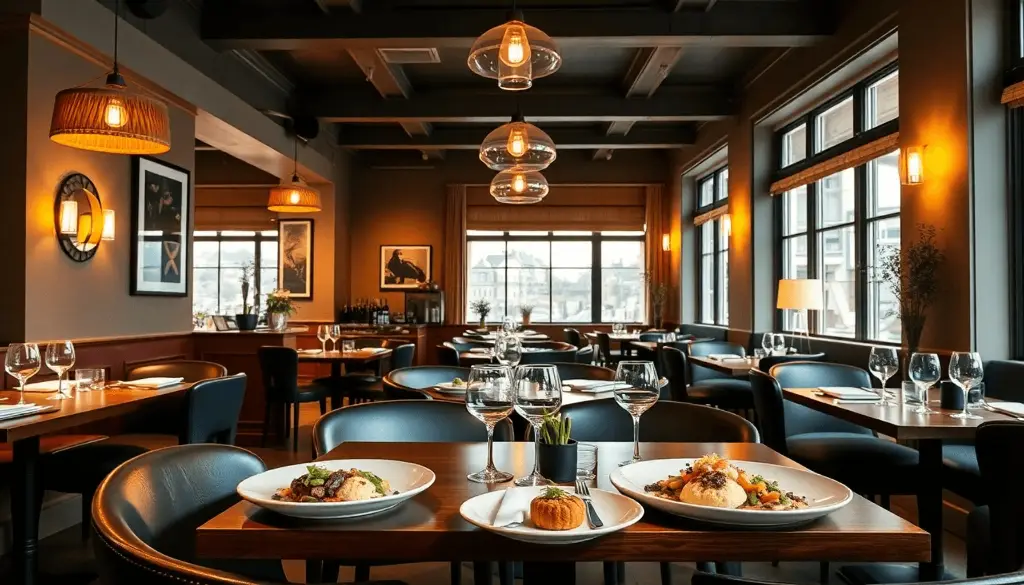 Hyggelig Nordisk Restaurantindretning Med Elegant B6e8e4f8 999a 4e89 982b D855608c7d1c