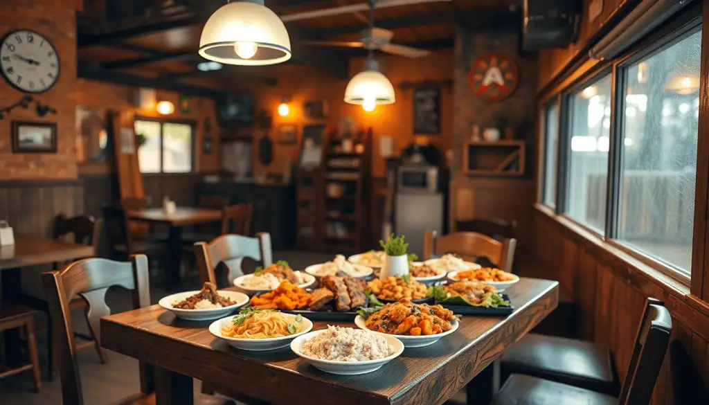 Hyggelig Restaurantindretning Med Et Rustikt Traebo B9919d54 8de5 4ec6 B971 25b6b4bb3263