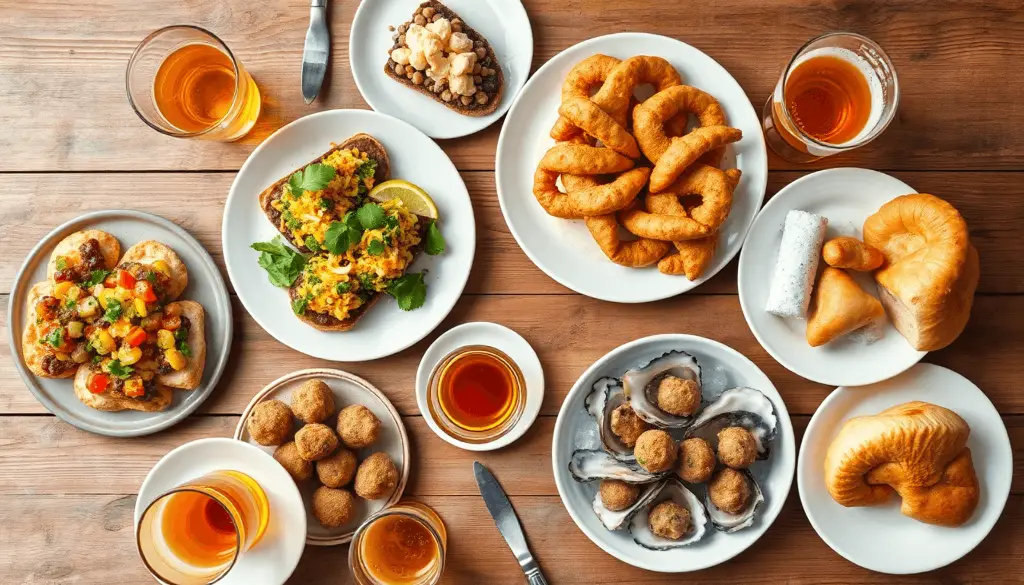 Overhead View Of A Rustic Wooden Table With Danish C1bf5594 A63a 42ae 98dc B62cf0808023